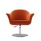 Manhattan Comfort Voyager Swivel Adjustable Accent Chair in Orange and Brushed Metal, PK2 2-AC051-OR - alternate 3
